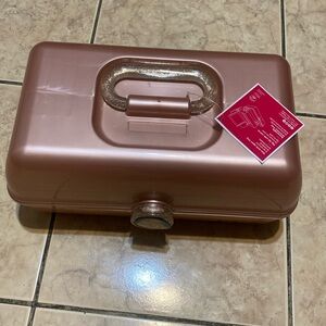 NWT Rose Gold Caboodle Makeup Case, travel, gift
